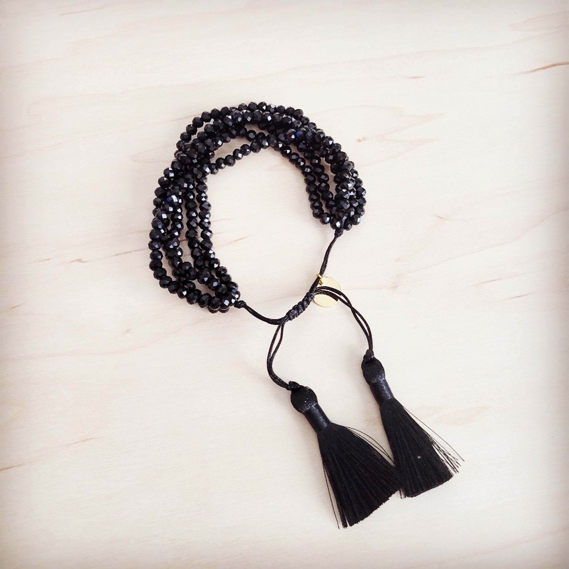 **Midnight Tassel Drawstring Bracelet 811m