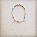 **Stackable Woven Beaded Bracelet in Silver 809v