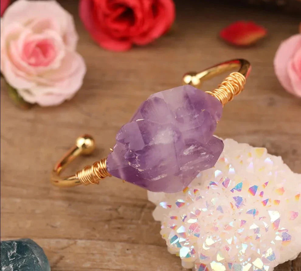 Amethyst Cuff Bracelets