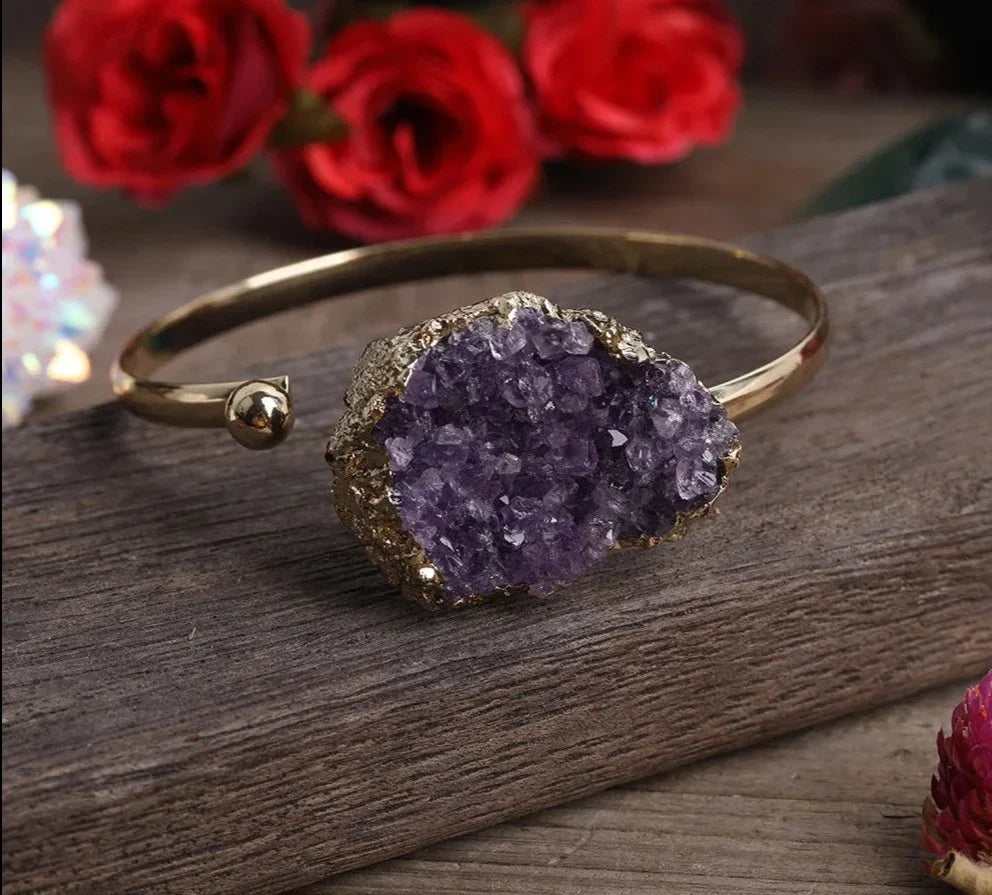 Amethyst Cuff Bracelets