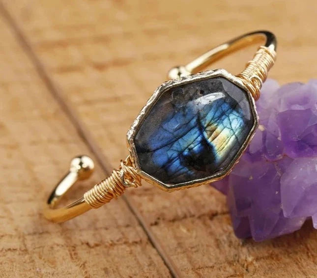 Labradorite Bangle Bracelet