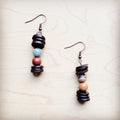 **Aqua Terra and Wood Drop Earrings 225d