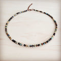 Faceted Genuine HuBei Turquoise Beaded Collar Necklace 262s
