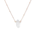 Crystal Hexagon Gold Necklaces