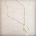 **Gilded Wave Pendant Necklace 257mb