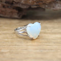Crystal Heart Rings