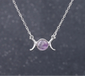 Triple Moon Crystal Necklaces