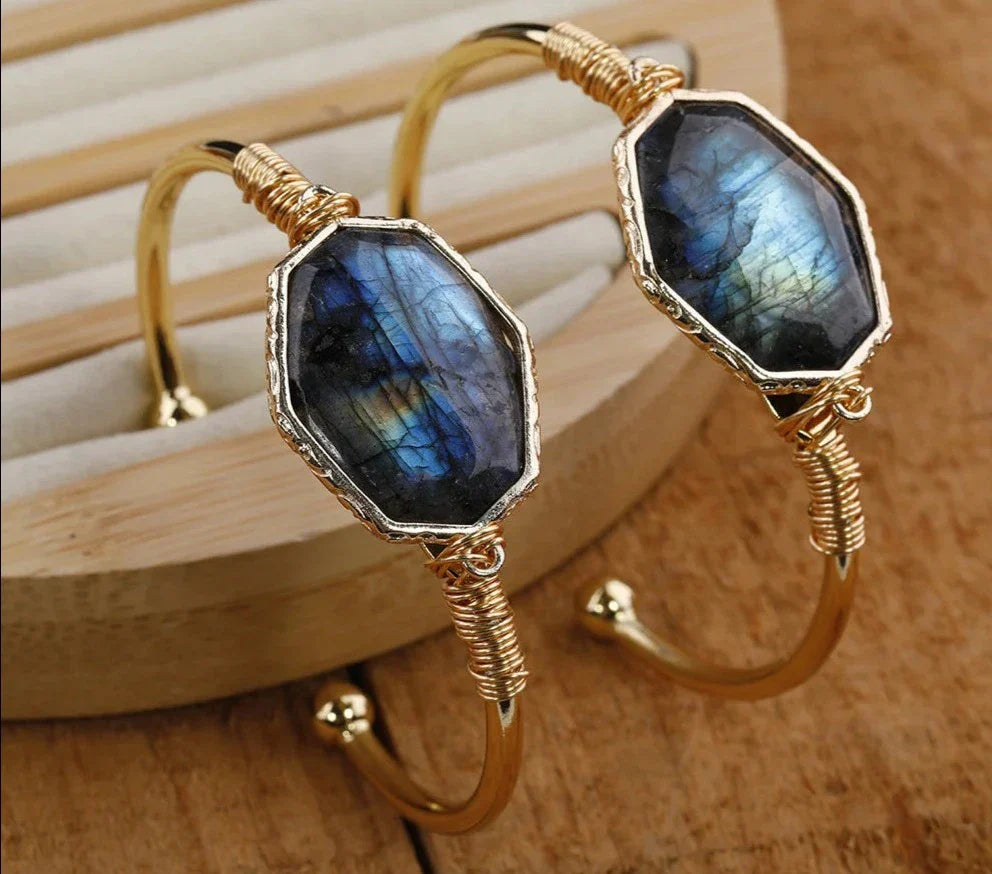 Labradorite Bangle Bracelet