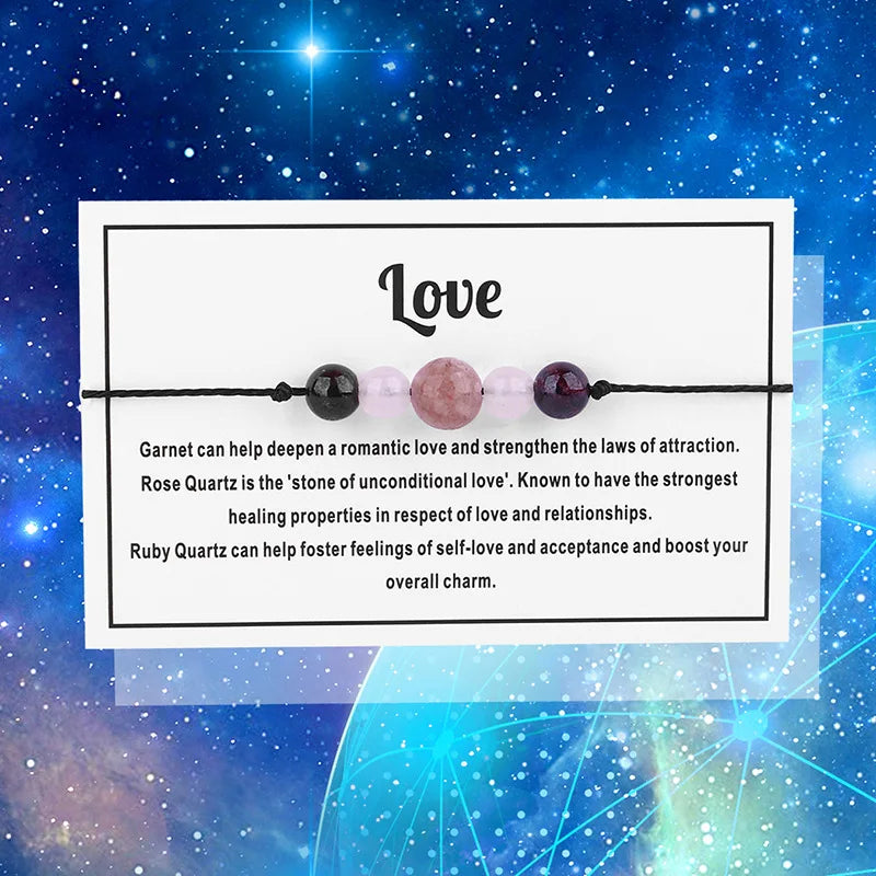 Healing Crystal Bead Bracelets