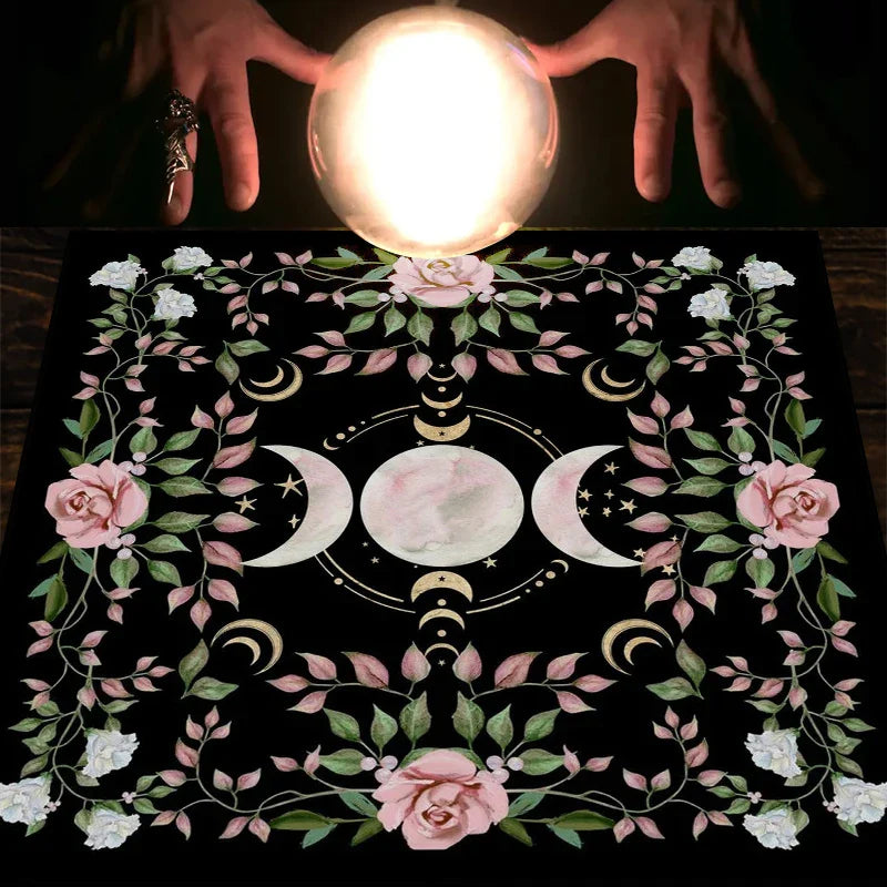 Cottagecore Triple Moon Altar Cloth