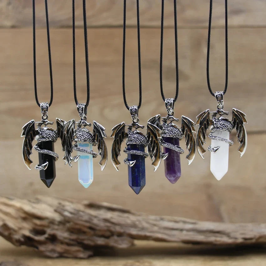 Dragon Crystal Pendant Necklace