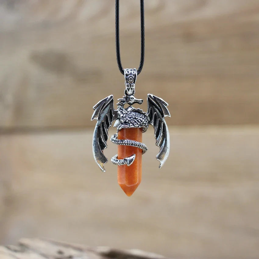 Dragon Crystal Pendant Necklace