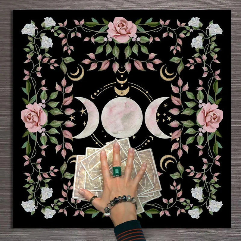 Cottagecore Triple Moon Altar Cloth