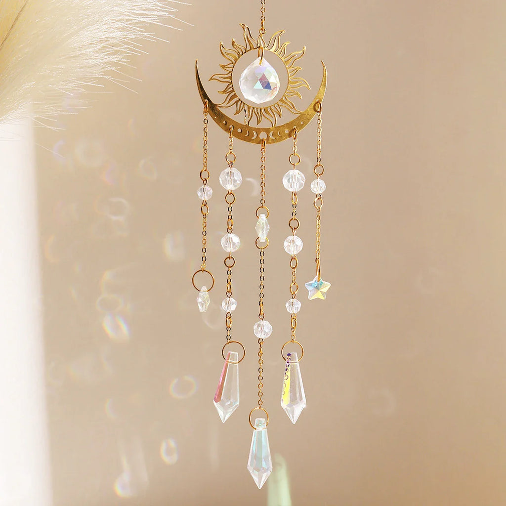 Moon Phase Crystal Sun Catcher