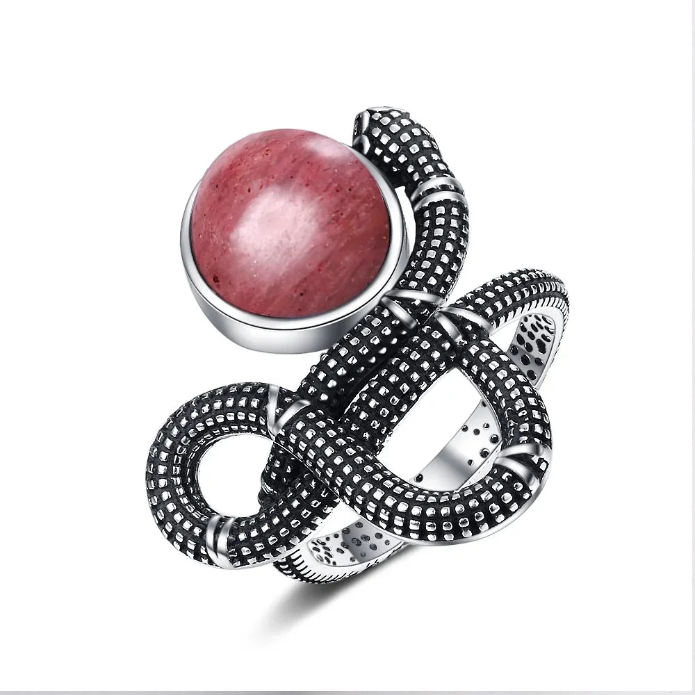 Crystal Snake Rings