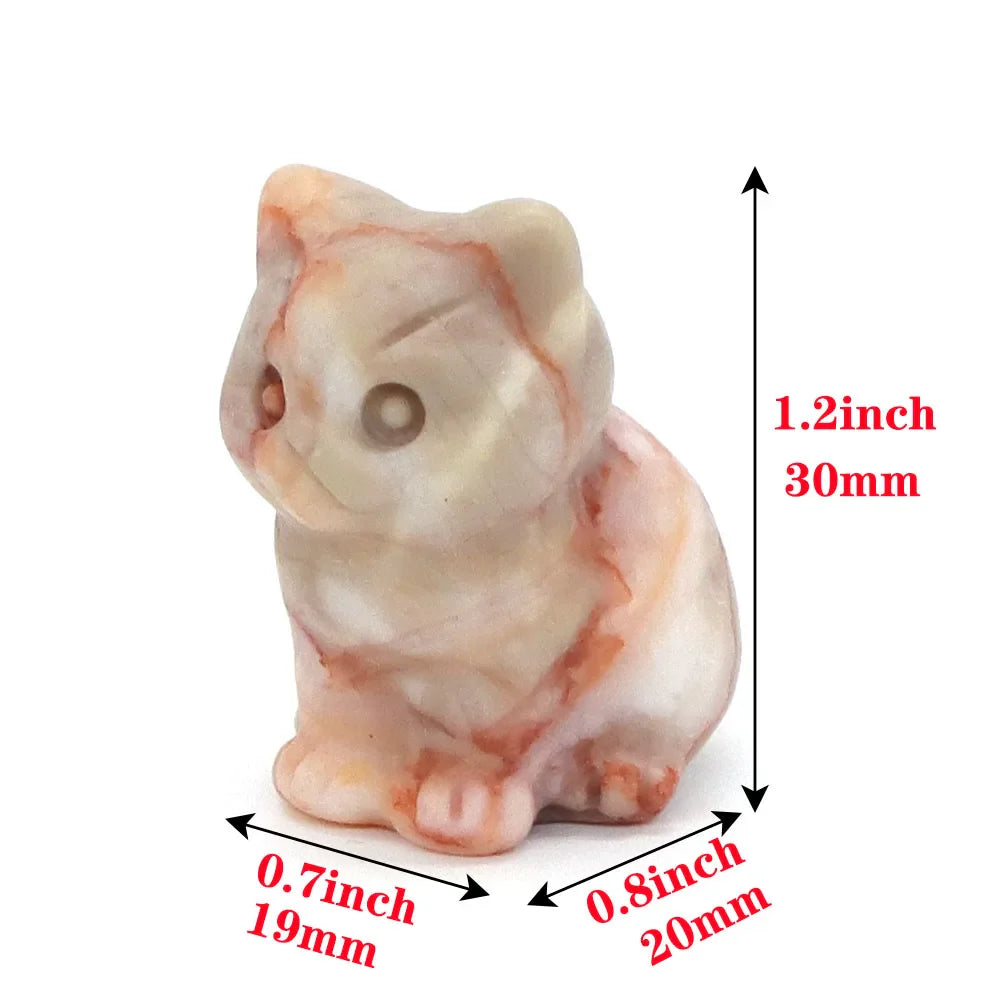 Crystal Cat Statues