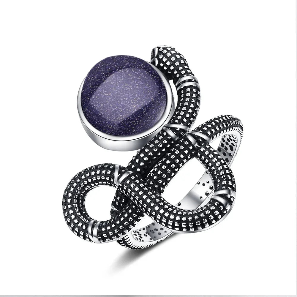 Crystal Snake Rings