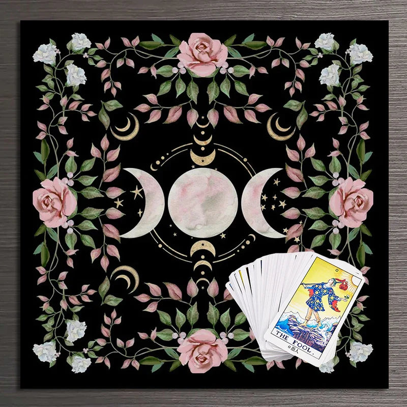 Cottagecore Triple Moon Altar Cloth