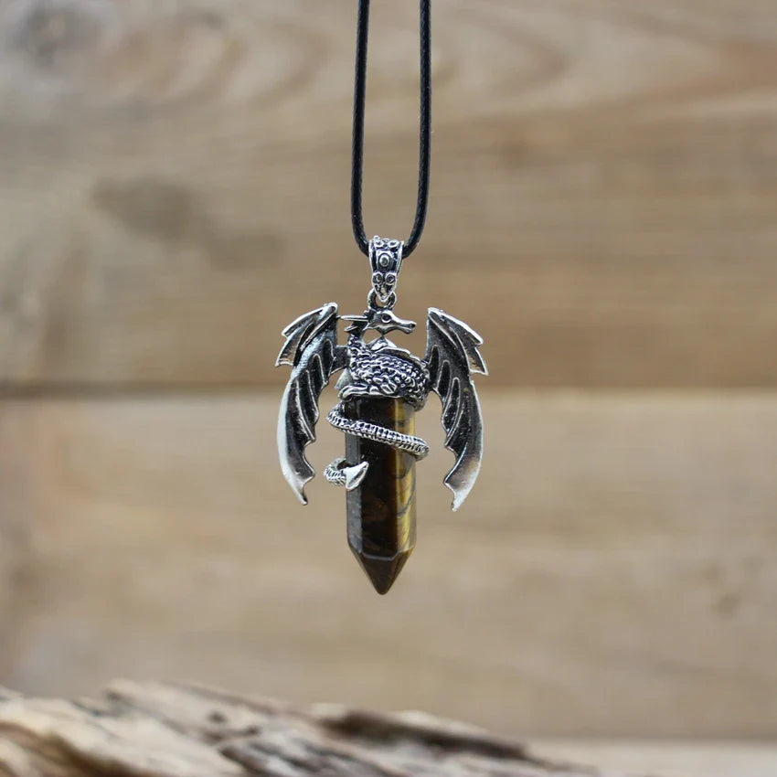 Dragon Crystal Pendant Necklace