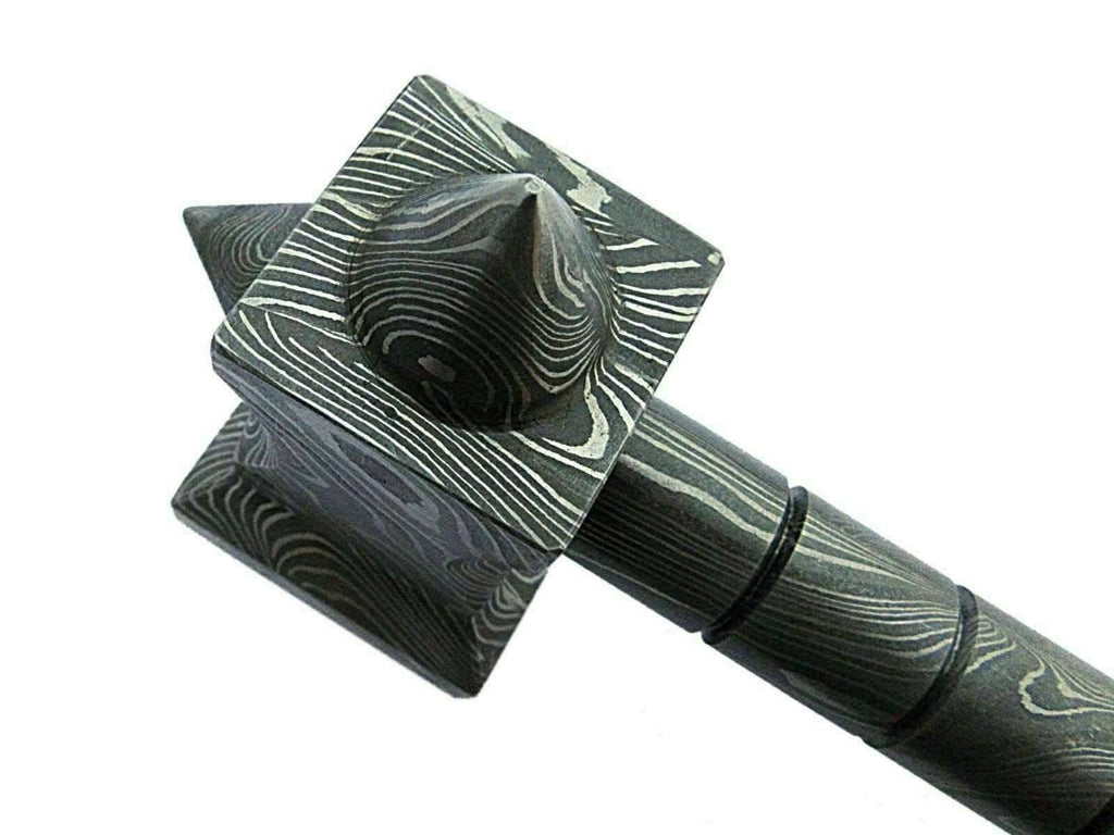 BLACKSMITH Custom Handmade - 12.Inches Beautiful Full Damascus Hammer MB-0024