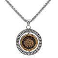 Vikings Valknut Runes Stainless Steel Necklace