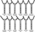Viking Runes Birthday Stainless Steel Silver Necklaces