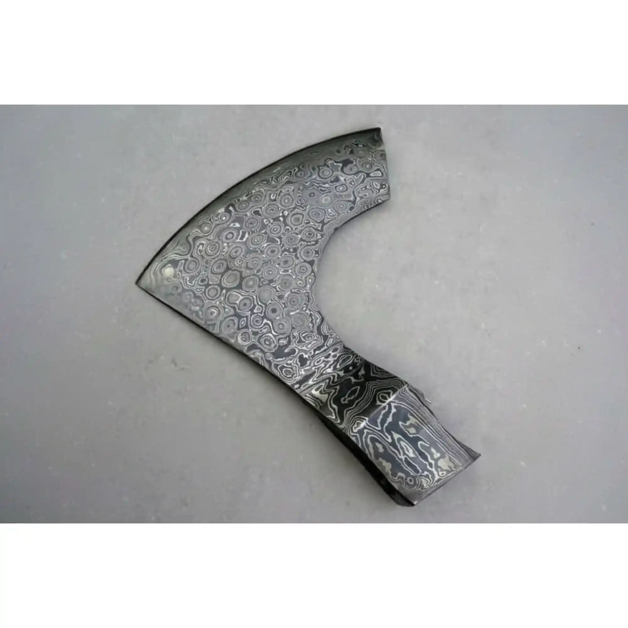 Handmade Viking Bearded Axe Head Blank - Pattern Welded Steel | JW SteelCrafts