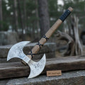 Unique Double-Headed Viking Axe - Handcrafted Decor Piece | Two Styles Available | JW SteelCrafts