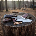 Handmade Persian Recurve Bowie Knife Engraved D2 Steel Custom Handle