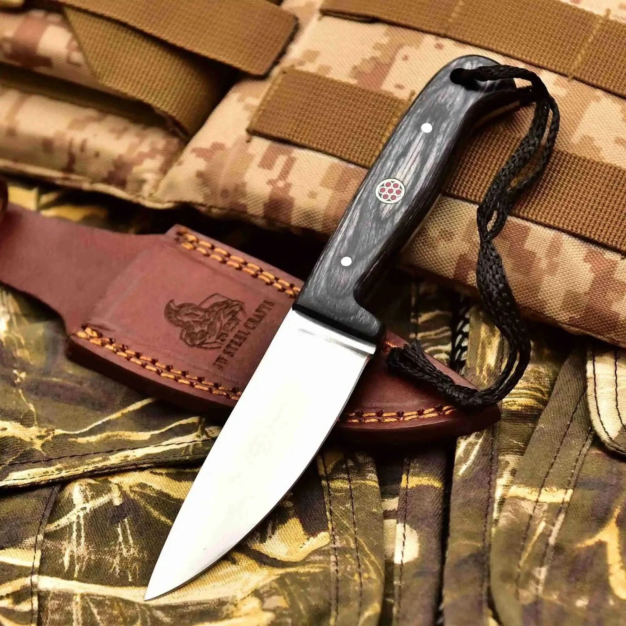 Stainless Steel Hunting Knife – Multiple Handle Colors | JW SteelCrafts