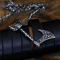Vikings Axe Celtic Knot Stainless Steel Necklace