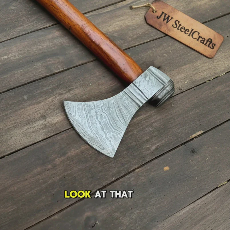 Damascus Pipe Tomahawk Hand Forged Viking Axe