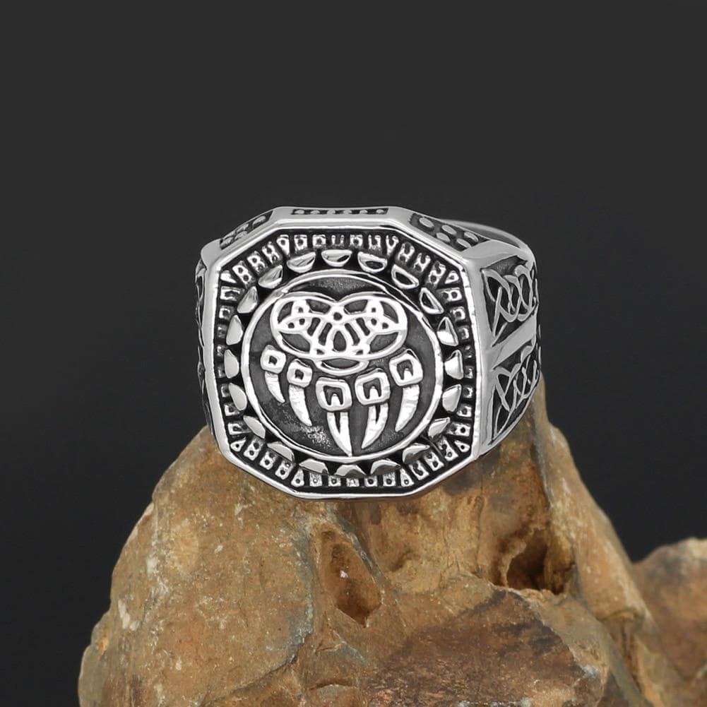 Viking Wolf Claw Ring