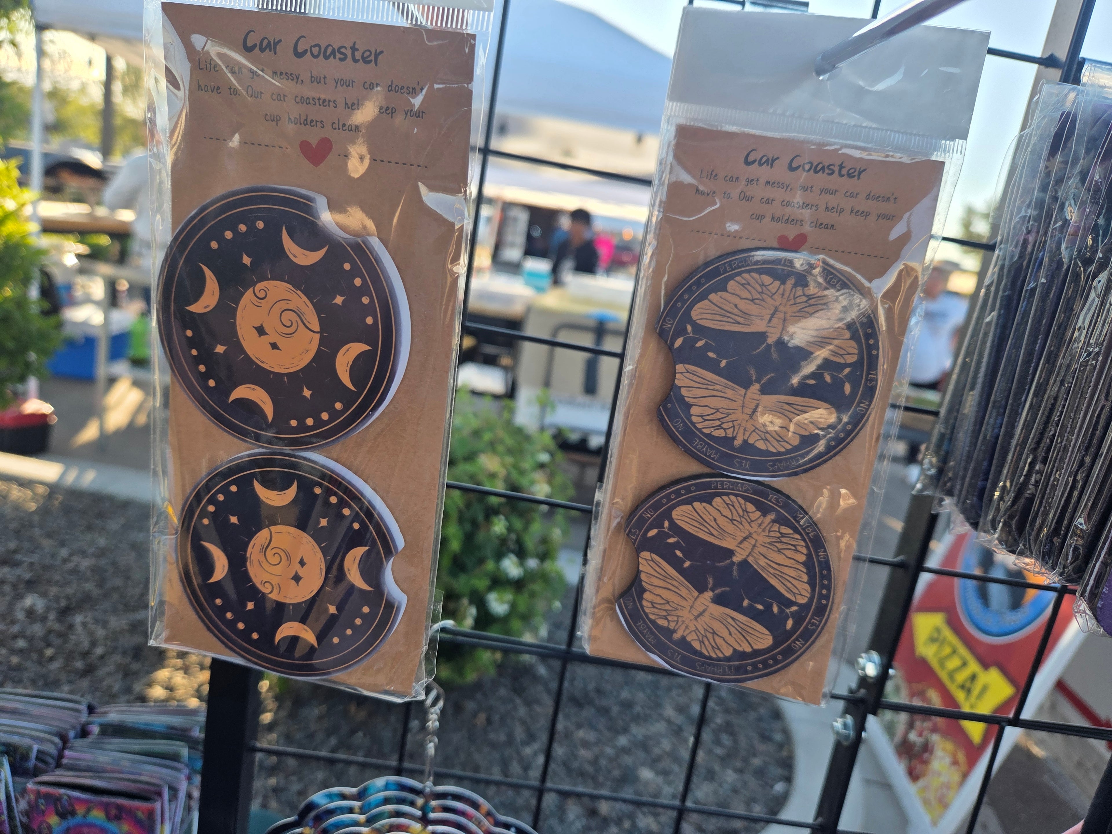 Custom car coasters