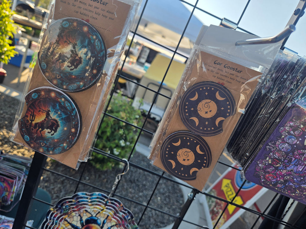 Custom car coasters