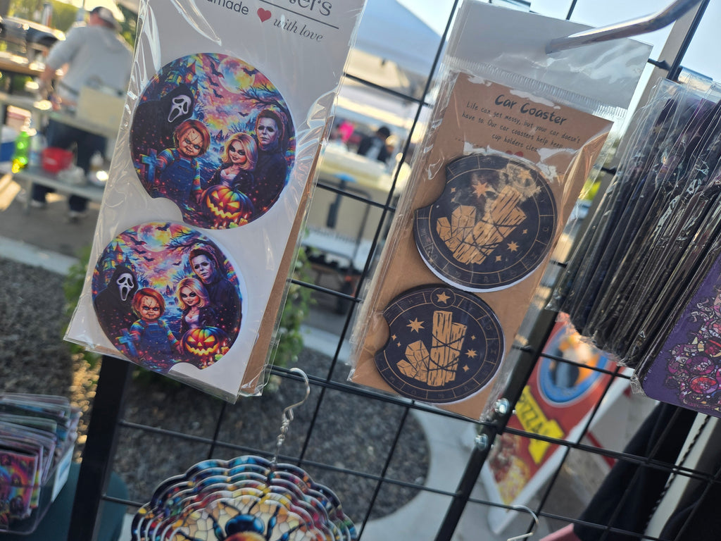 Custom car coasters