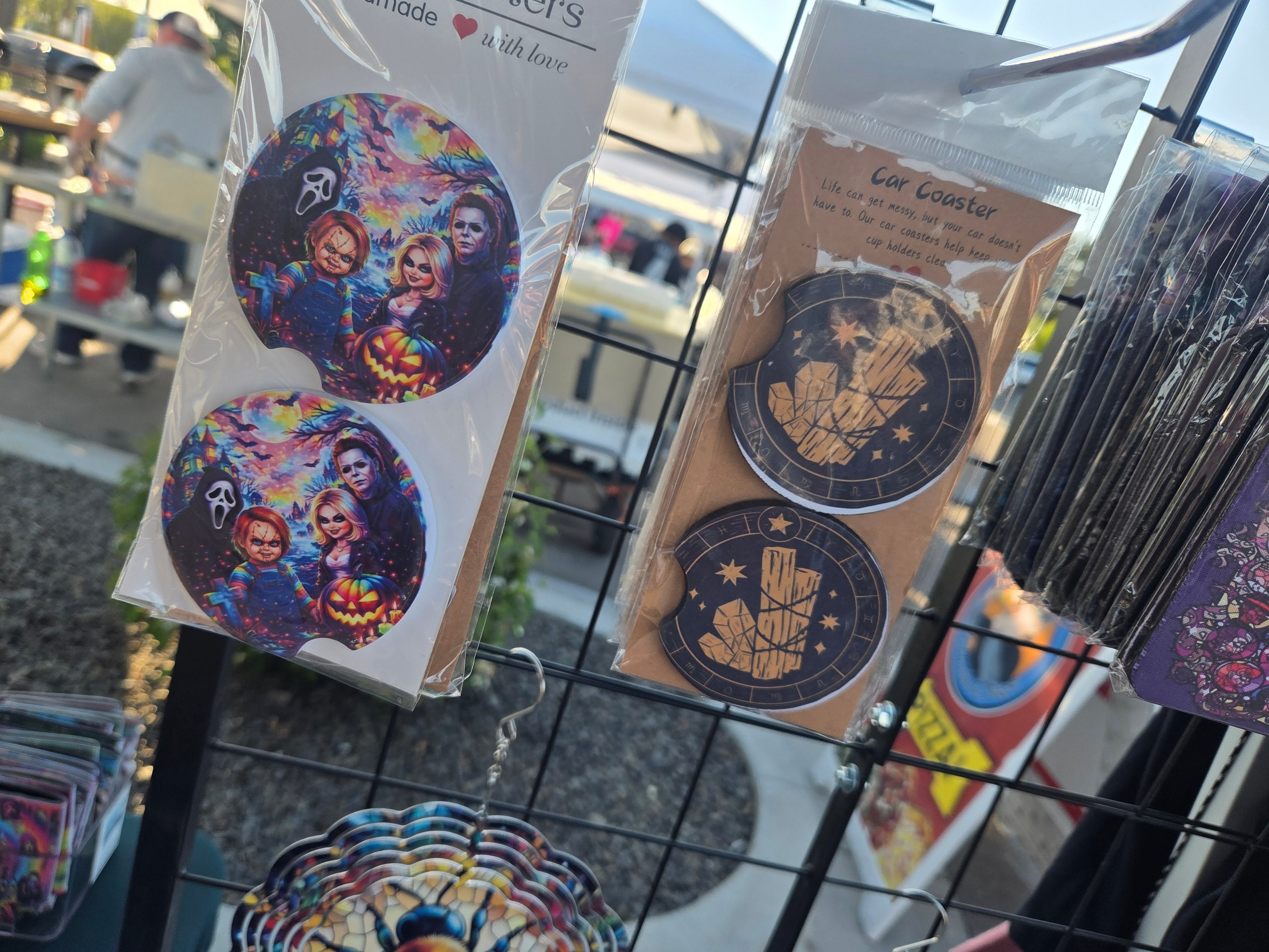 Custom car coasters