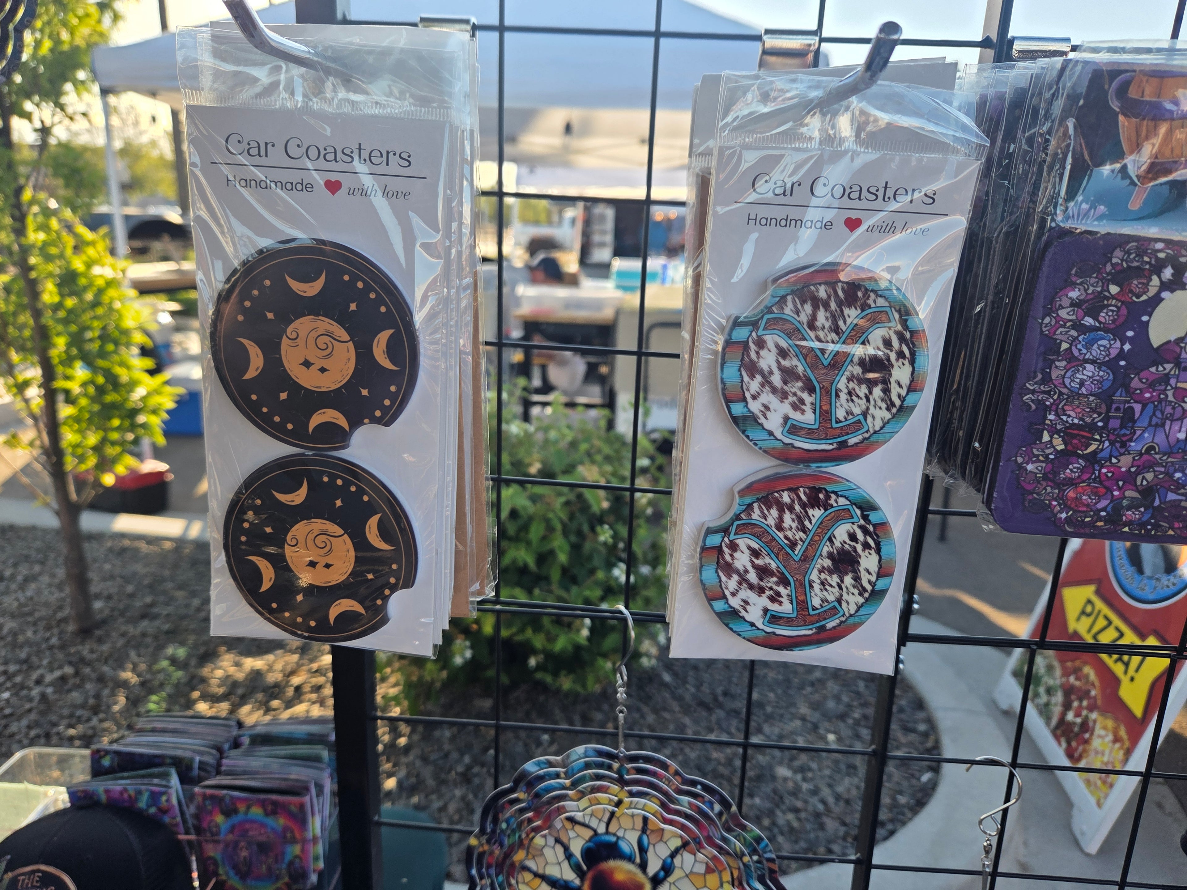 Custom car coasters