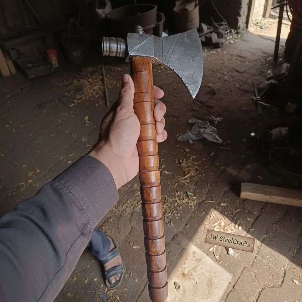 Damascus Pipe Tomahawk Hand Forged Viking Axe