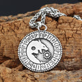 Viking Wolf Fenrir Rune Necklace