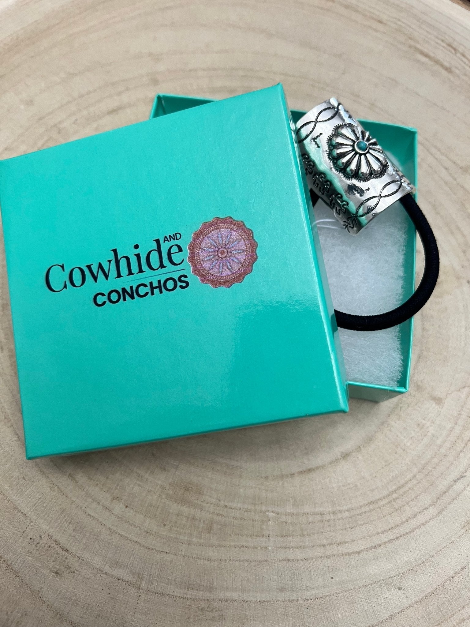 Western Concho Hair Tie