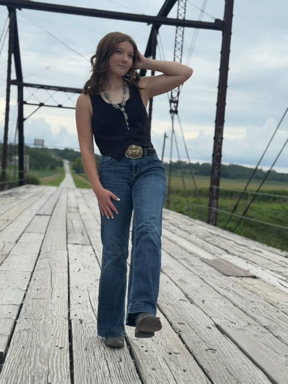 White Buffalo Style Western Lariat - 24" Statement Necklace