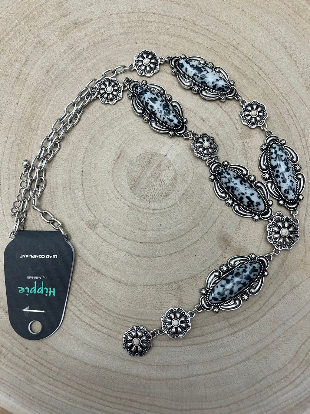 White Buffalo Style Western Lariat - 24" Statement Necklace